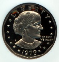 1979-S Susan B. Anthony Proof Dollar Coin - Type 1 - Choice PF