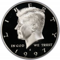 1997-S 90% Silver Kennedy Proof Half Dollar Coin - Choice PF