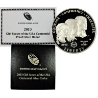 2013 Girl Scouts Silver Dollar (Proof)