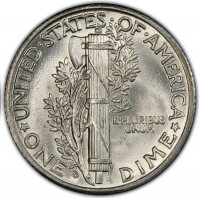 1936-D Mercury Silver Dime Coin - Choice BU