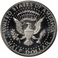 1966 SMS 40% Silver Kennedy Half Dollar Coin - Choice BU Cameo Contrast