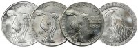 1983-PDS Olympic Commemorative Silver Dollar Coins (UNC) 