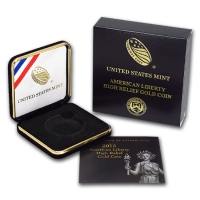 2015 American Liberty High Relief Gold Coin - Box & COA (NO Coins)