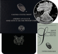 2017-W 1 oz American Proof Silver Eagle Coin - Gem Proof (w/ Box & COA)