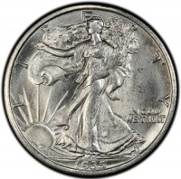 1935 Walking Liberty Silver Half Dollar Coin - BU