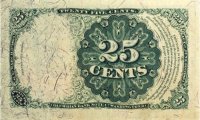 5th Issue 1874 25 Cents Fractional Currency - Fine or Better
