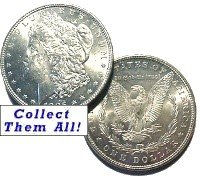 1890-S Morgan Silver Dollar Coin - BU