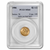 $2.50 Liberty Head Quarter Eagle Gold Coins - Random Dates - PCGS/NGC MS-64