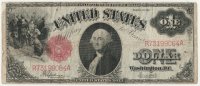 1917 $1.00 Legal Tender Note - Large Type - Very Fine