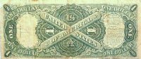 1917 $1.00 Legal Tender Note - Large Type - Very Good to Fine