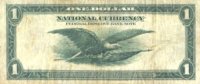1918 $1.00 Federal Reserve Bank Note - Large Type - Very Fine