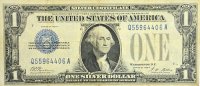 1928 $1.00 Funny Back Silver Certificate - Small Type - Good / Very Good 