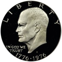 1776-1976-S Eisenhower 40% Silver Dollar Coin - Proof