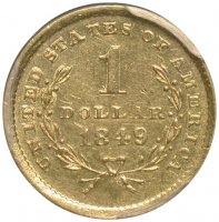 $1.00 Liberty Head Type One Gold Coins - Random Date - AU