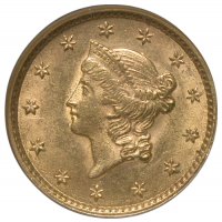 $1.00 Liberty Head Type One Gold Coins - Random Date - BU