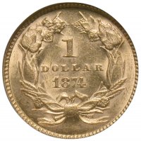 $1.00 Indian Princess Type Three Gold Coins - Random Dates - BU