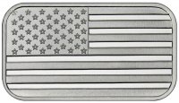 10 oz Silver Bar - American Flag Design
