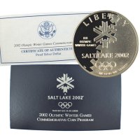 2002 Salt Lake City Winter Games Silver Dollar (Proof)2002 Salt Lake City Winter Games Silver Dollar (Proof)