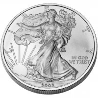 2008-W Reverse of 2007 1 oz American Burnished Silver Eagle Coin - Gem BU (w/ Box & C.O.A.)
