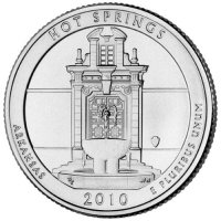2010 Hot Springs Quarter Coin - P or D Mint - BU