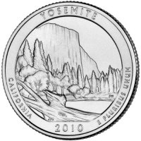 2010 Yosemite Quarter Coin - P or D Mint - BU