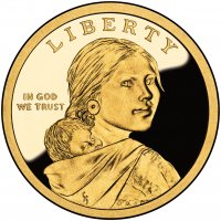 2001 Sacagawea Proof Golden Dollar Coin - S Mint