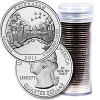 2011 40-Coin Chickasaw Quarter Rolls - P or D Mint - BU