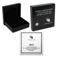 2011-P 5oz Silver America the Beautiful Olympic Box & COA (NO Coin)