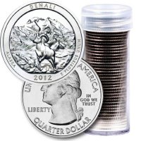 2012 40-Coin Denali Quarter Rolls - P or D Mint - BU