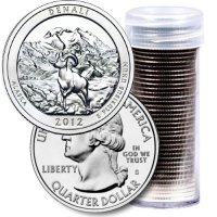 2012 40-Coin Denali Quarter Rolls - S Mint - BU
