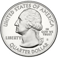 2013 Mount Rushmore Quarter Coin - S Mint - BU