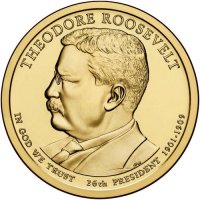 2013 Theodore Roosevelt Presidential Dollar Coin - P or D Mint