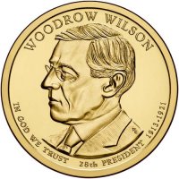 2013 Woodrow Wilson Presidential Dollar Coin - P or D Mint
