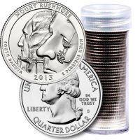 2013 40-Coin Mount Rushmore Quarter Rolls - S Mint - BU