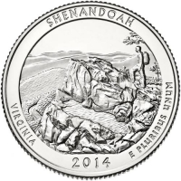 2014 Shenandoah Quarter - $25.00 U.S. Mint Sealed Bag - D Mint - BU