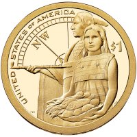 2014 Native American Proof Golden Dollar Coin - S Mint