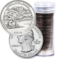 2014 40-Coin Great Sand Dunes Quarter Rolls - P or D Mint - BU