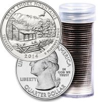 2014 40-Coin Great Smoky Mountains Quarter Rolls - P or D Mint - BU