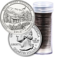 2014 40-Coin Great Smoky Mountains Quarter Rolls - S Mint - BU