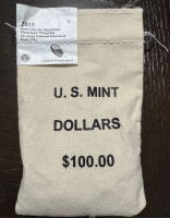 2015-S Saratoga National Historical Park (NY) Qtr - S Mint - $25 Sewn Mint Bag  -IN ERROR DOLLAR BAG