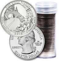 2015 40-Coin Blue Ridge Parkway Quarter Rolls - P or D Mint - BU