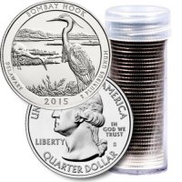 2015 40-Coin Bombay Hook Quarter Rolls - S Mint - BU