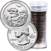 2016 40-Coin Shawnee Quarter Rolls - S Mint - BU