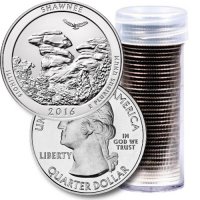 2016 40-Coin Shawnee Quarter Rolls - P or D Mint - BU