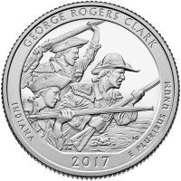 2017 George Rogers Clark Quarter Coin - Gem Proof
