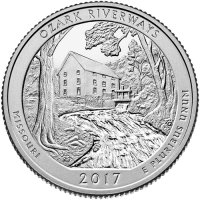 2017 Ozark Riverways Proof Quarter Coin  - Gem Proof