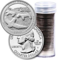 2017 40-Coin Effigy Mounds Quarter Rolls - S Mint - BU