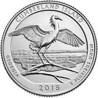 2018 Cumberland Island Quarter Coin - P or D Mint - BU