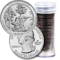 2018 40-Coin Pictured Rocks Quarter Rolls - P or D Mint - BU