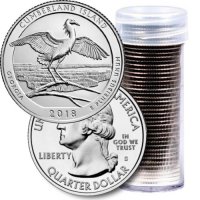 2018 40-Coin Cumberland Island Quarter Rolls - S Mint - BU